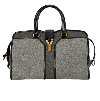 Medium Cabas Chyc Tote, &pound;550, Handbags, Grey, Fabric, Front view